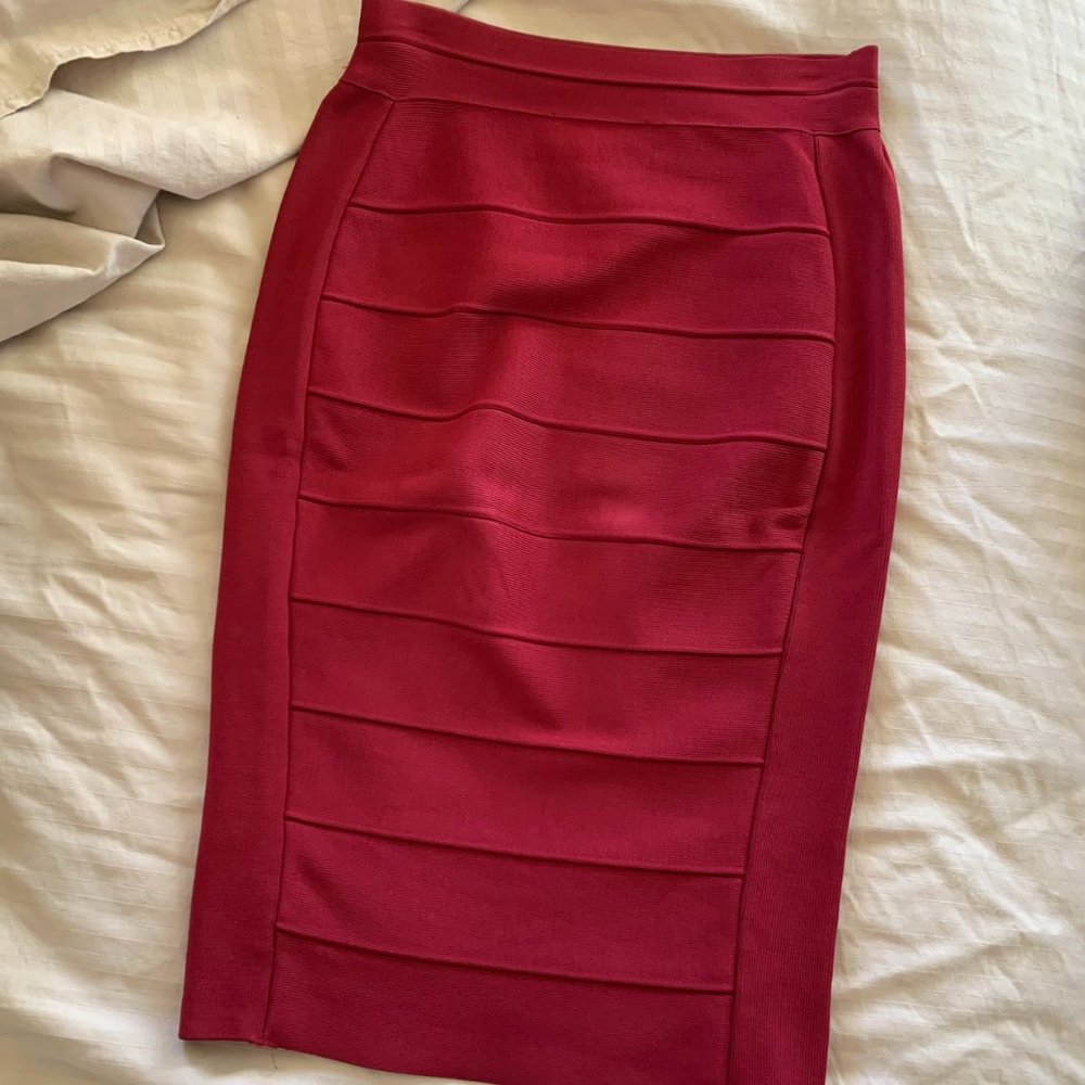 NWOT International Concepts Red Pencil Skirt